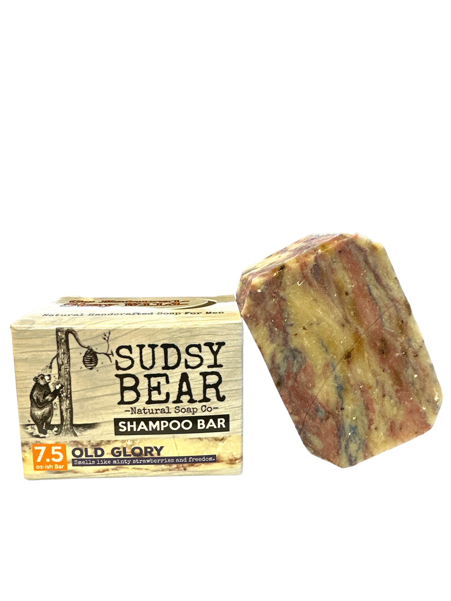 Old Glory Shampoo Bar – SUDSY BEAR SOAP COMPANY