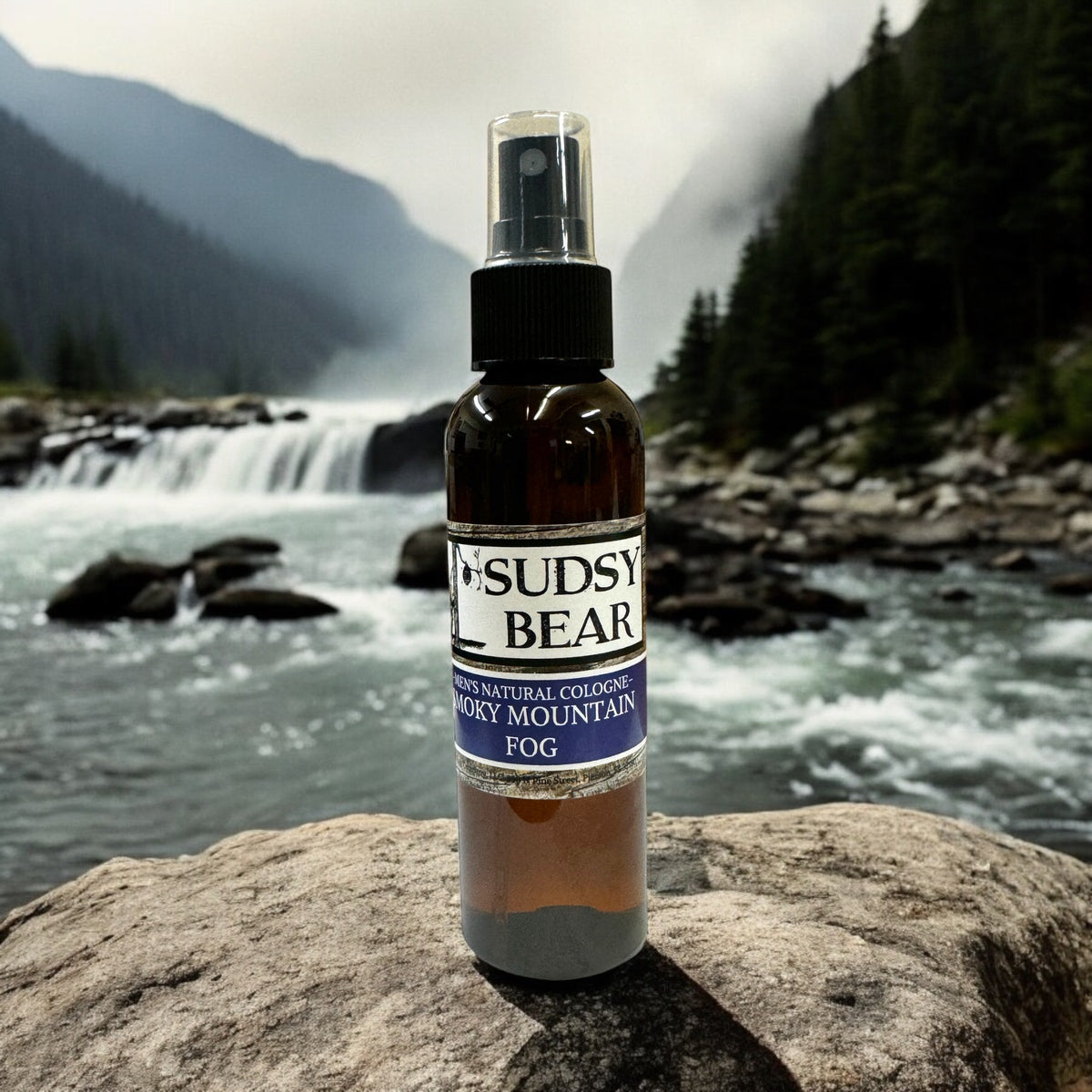Smoky Mountain Fog-Natural Cologne – SUDSY BEAR SOAP COMPANY