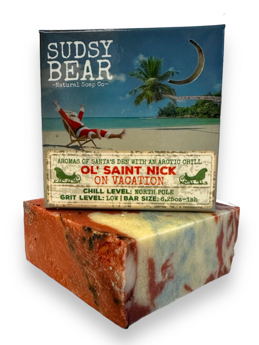 Ol' Saint Nick On Vacation Bar Soap – SUDSY BEAR SOAP COMPANY