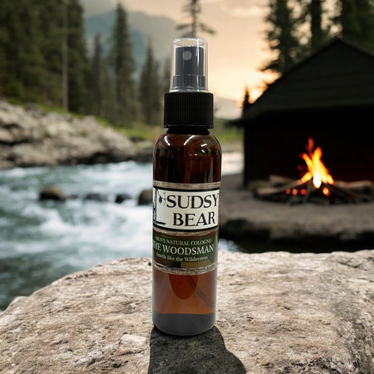 The Woodsman-Natural Cologne – SUDSY BEAR SOAP COMPANY