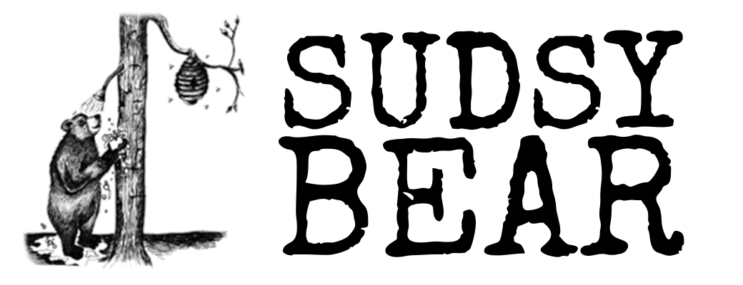 SUDSY BEAR SOAP COMPANY logo