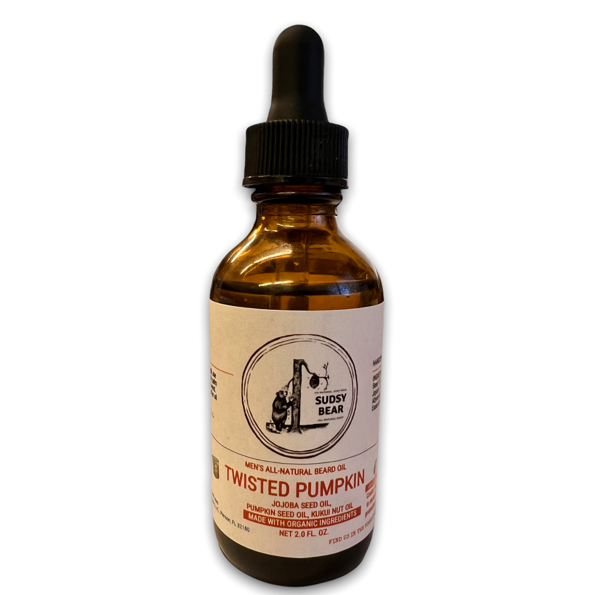 Twisted Pumpkin Organic Beard Oil – SUDSY BEAR SOAP COMPANY