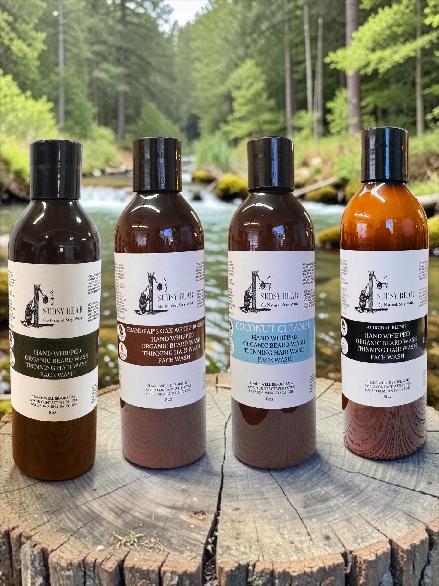 Hand Whipped Organic Beard, Face & Hair Wash