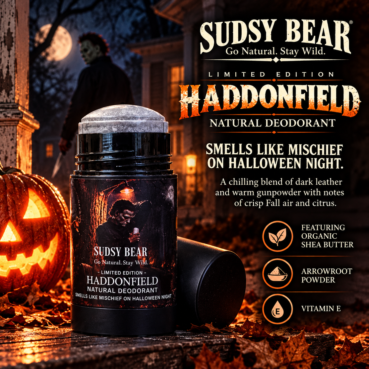 
                  
                    Limited Edition-Haddonfield Natural Deodorant
                  
                