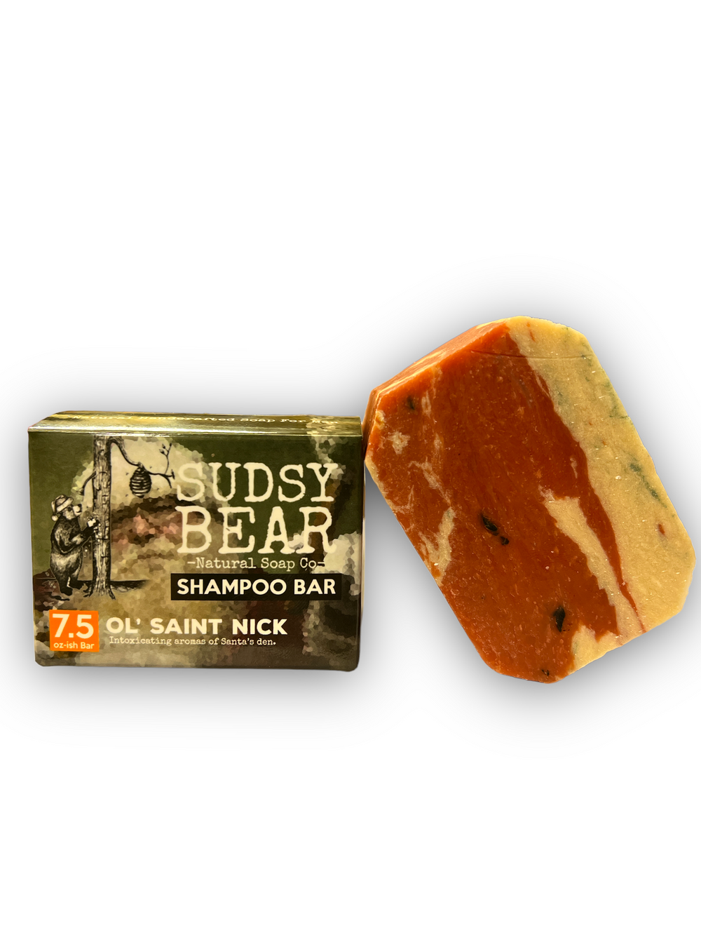 Ol' Saint Nick Shampoo Bar – SUDSY BEAR SOAP COMPANY Ol' Saint Nick Shampoo Bar – SUDSY BEAR SOAP COMPANY