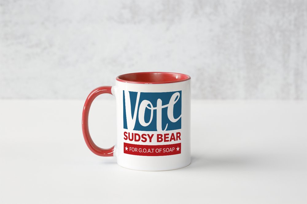 Limited Edition Sudsy Bear G.O.A.T of Soap Coffee Mug